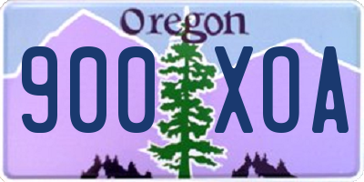 OR license plate 900XOA