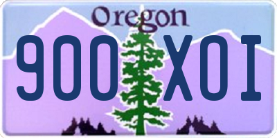 OR license plate 900XOI