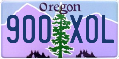 OR license plate 900XOL