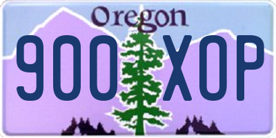 OR license plate 900XOP