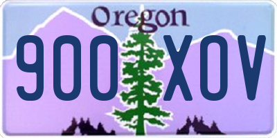 OR license plate 900XOV