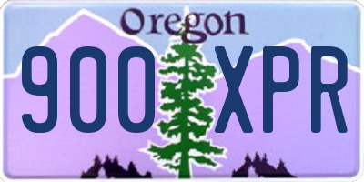 OR license plate 900XPR