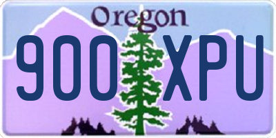OR license plate 900XPU