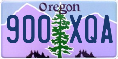 OR license plate 900XQA
