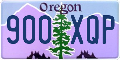 OR license plate 900XQP
