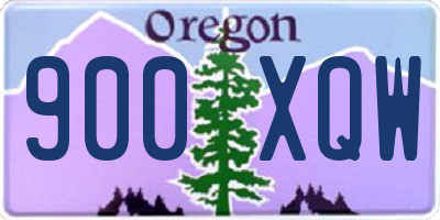 OR license plate 900XQW