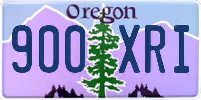 OR license plate 900XRI