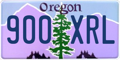 OR license plate 900XRL