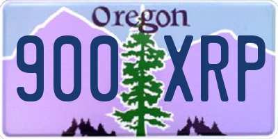 OR license plate 900XRP