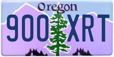 OR license plate 900XRT