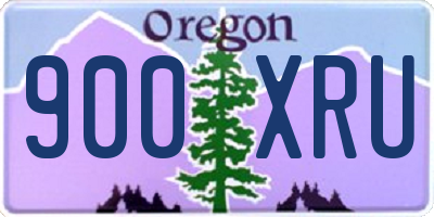 OR license plate 900XRU