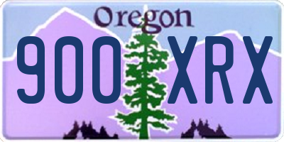 OR license plate 900XRX
