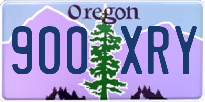 OR license plate 900XRY