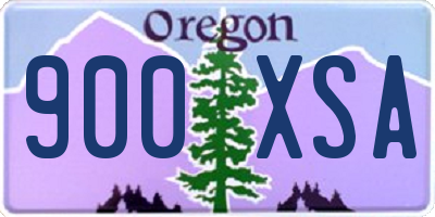 OR license plate 900XSA