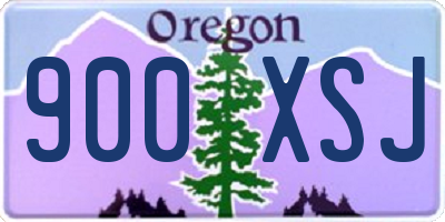 OR license plate 900XSJ