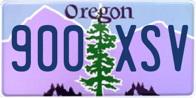 OR license plate 900XSV