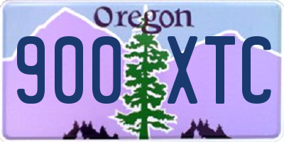 OR license plate 900XTC