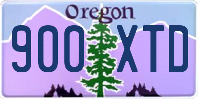 OR license plate 900XTD