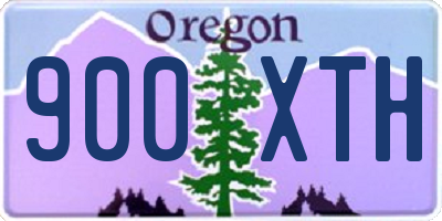 OR license plate 900XTH