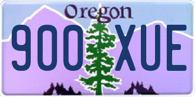 OR license plate 900XUE