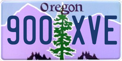 OR license plate 900XVE