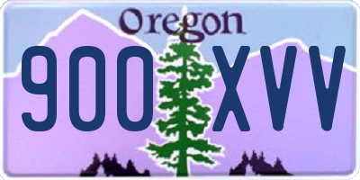 OR license plate 900XVV