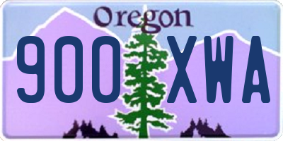 OR license plate 900XWA