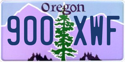 OR license plate 900XWF