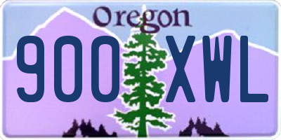 OR license plate 900XWL
