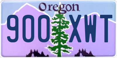 OR license plate 900XWT