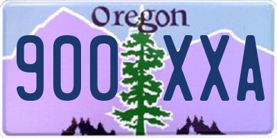 OR license plate 900XXA