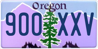 OR license plate 900XXV