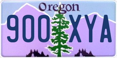 OR license plate 900XYA