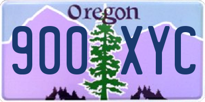 OR license plate 900XYC