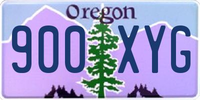 OR license plate 900XYG