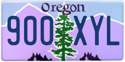 OR license plate 900XYL