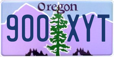 OR license plate 900XYT