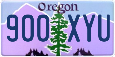 OR license plate 900XYU