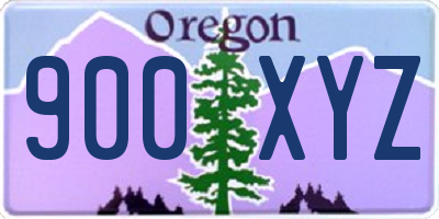 OR license plate 900XYZ