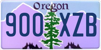 OR license plate 900XZB