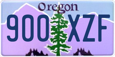 OR license plate 900XZF