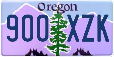 OR license plate 900XZK