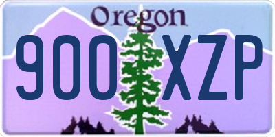OR license plate 900XZP