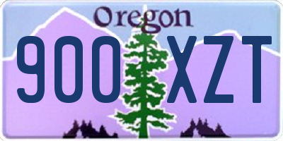 OR license plate 900XZT