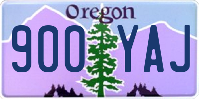 OR license plate 900YAJ