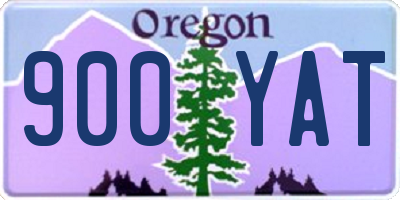 OR license plate 900YAT