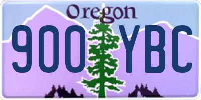 OR license plate 900YBC