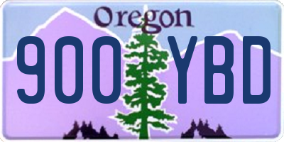 OR license plate 900YBD