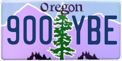 OR license plate 900YBE