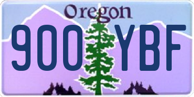 OR license plate 900YBF